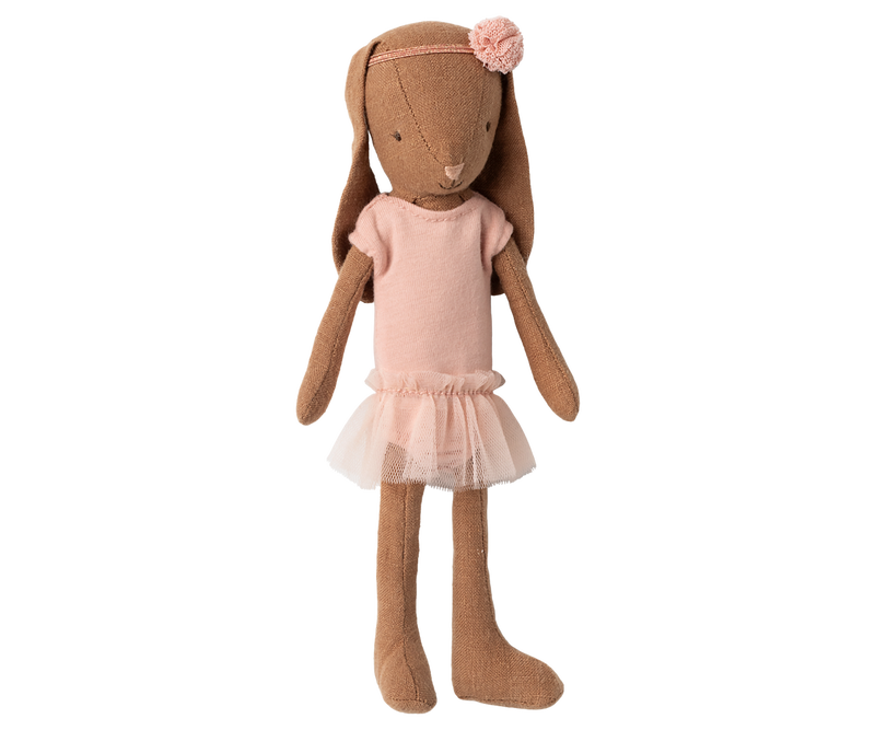 Bunny size 1, Chocolate brown - Ballet suit and skirt rose by Maileg
