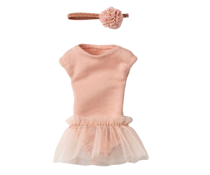 Ballet suit and skirt rose, Size 1 by Maileg