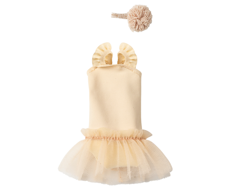 Ballet suit and skirt cream, Size 1 by Maileg