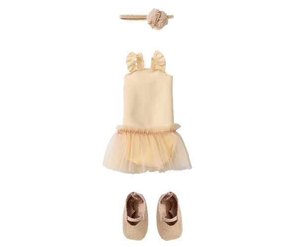 Ballet suit and skirt cream, Size 2 by Maileg