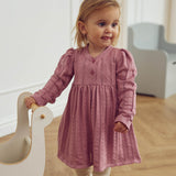 Pointelle Knit Dress- Nostalgia Rose by Musli