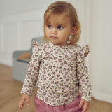 Zinnia Floral Printed Frill Top by Musli