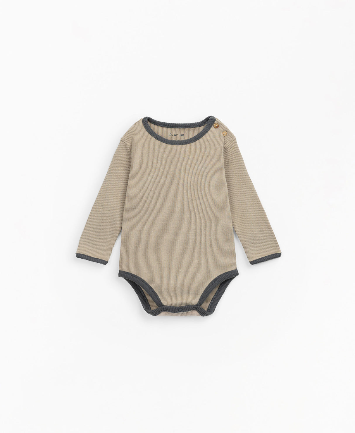 Body in ribbed jersey stitch organic cotton - Tan by Play Up