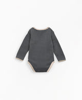 Body in ribbed jersey stitch organic cotton - Navy by Play Up