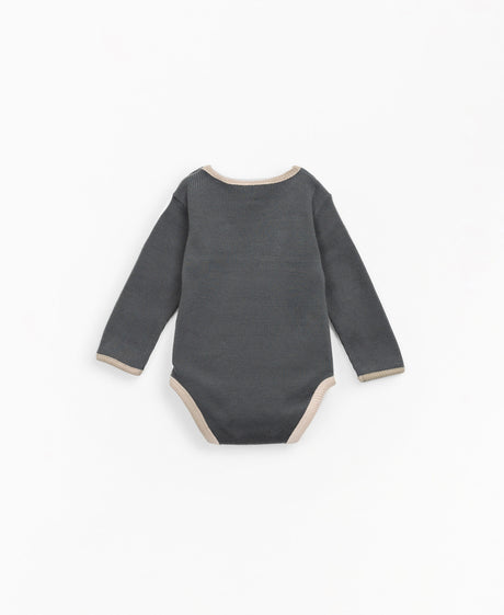 Body in ribbed jersey stitch organic cotton - Navy by Play Up