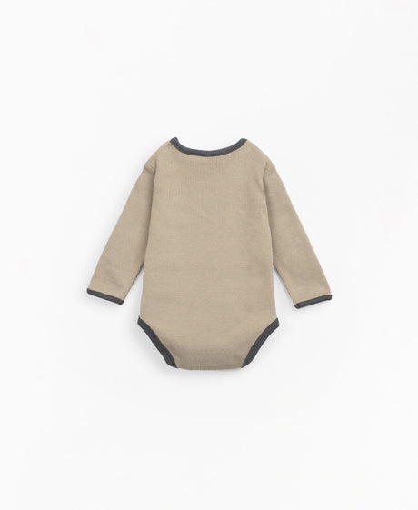 Body in ribbed jersey stitch organic cotton - Tan by Play Up