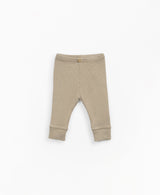 Ribbed jersey knit leggings - Tan by Play Up