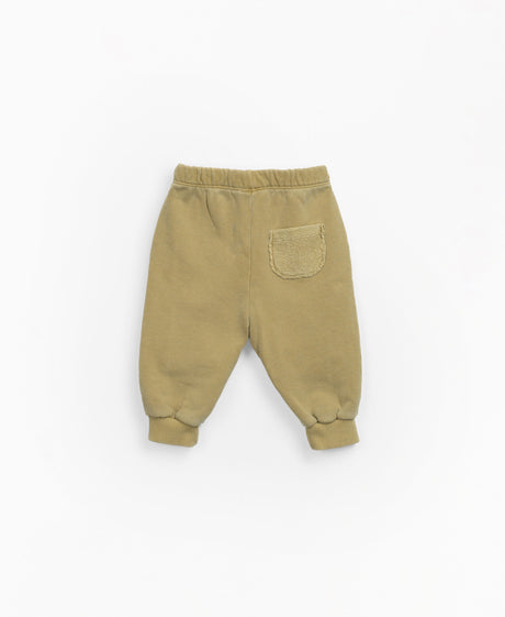 Jersey stitch trousers with rear pocket - Gold by Play Up