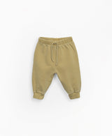 Jersey stitch trousers with rear pocket - Gold by Play Up