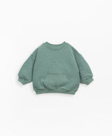 Sweater with kangaroo pocket - Green by Play Up