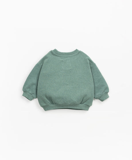 Sweater with kangaroo pocket - Green by Play Up