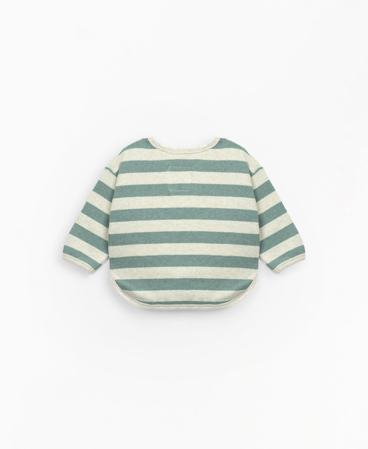 Striped jersey with fleece on the inside  - Green by Play Up