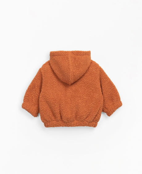 Fur jacket with fleece lining - Orange by Play Up