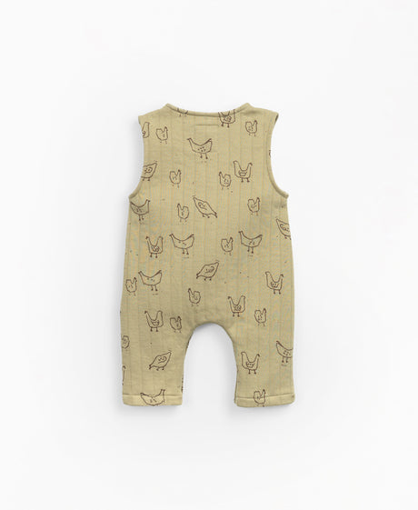 Padded jumpsuit - Yellow Chickens by Play Up