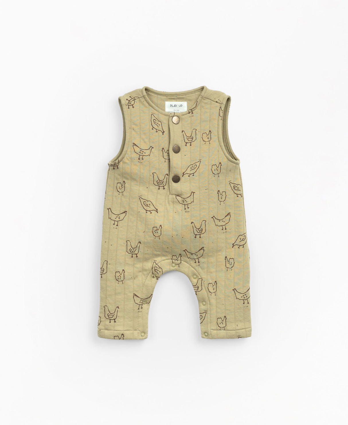 Padded jumpsuit - Yellow Chickens by Play Up