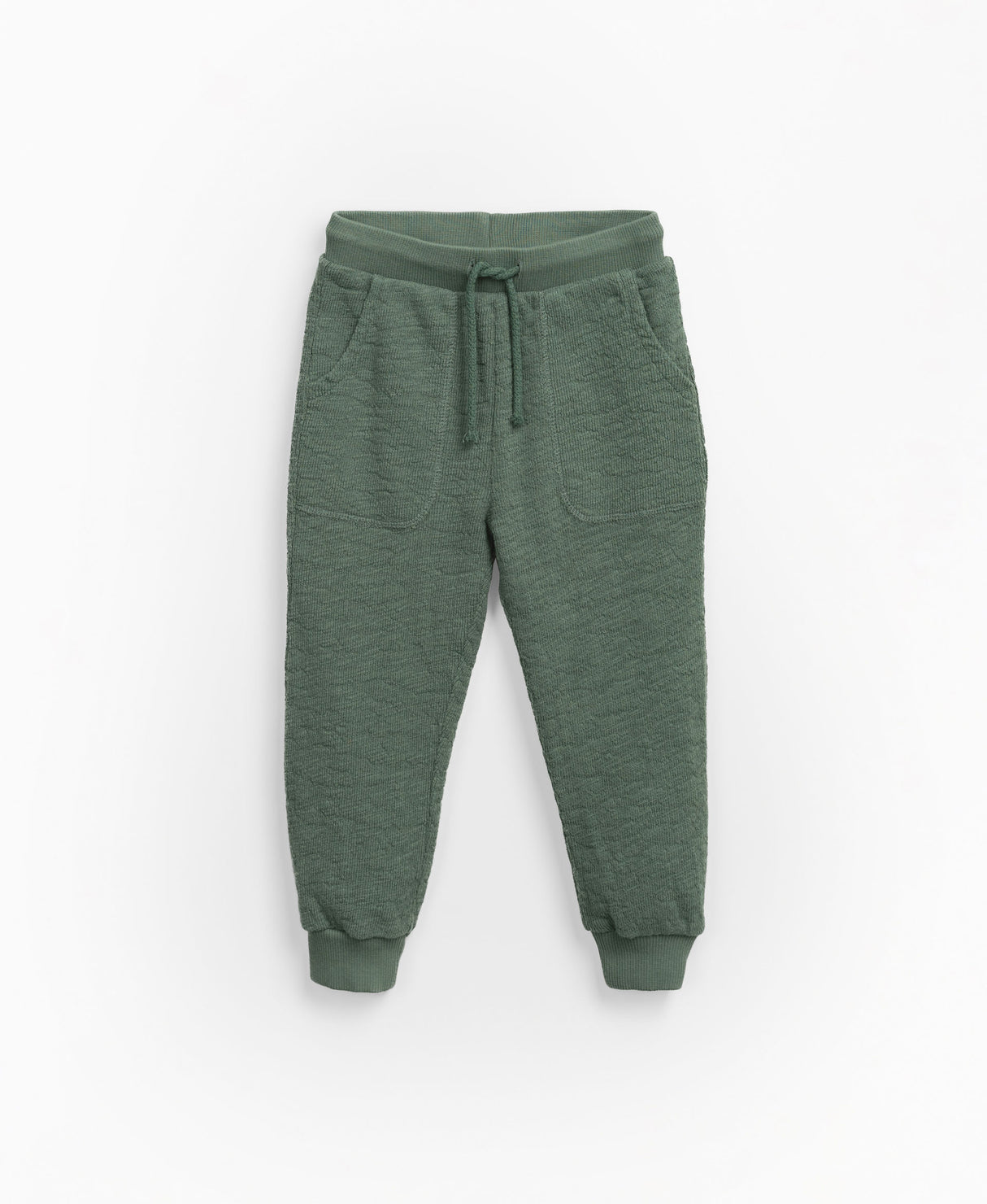 Cotton trousers with front pockets - Green by Play Up
