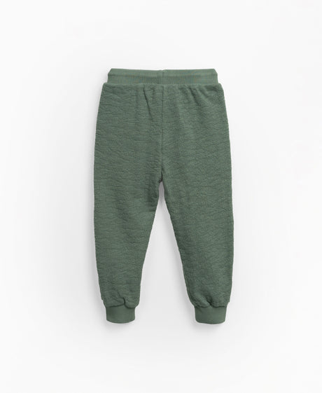 Cotton trousers with front pockets - Green by Play Up