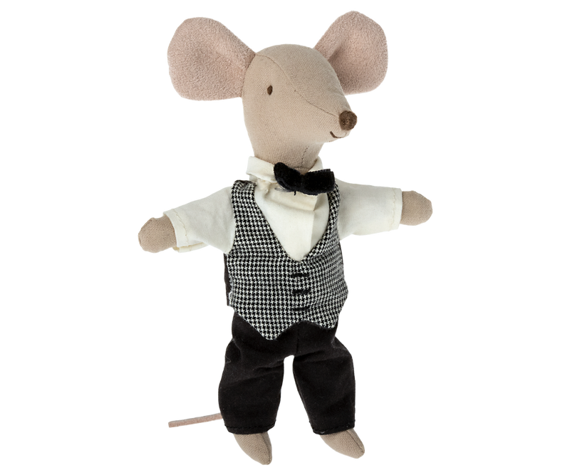 Waiter Mouse, Big Sister/Brother by Maileg