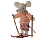 Winter Mouse with Ski Set, Big Sister by Maileg