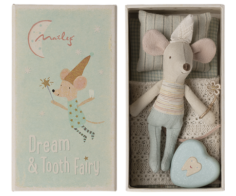 Tooth Fairy Mouse, Little Brother in Match Box by Maileg