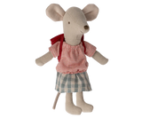 Tricycle Mouse, Big Sister - Red by Maileg