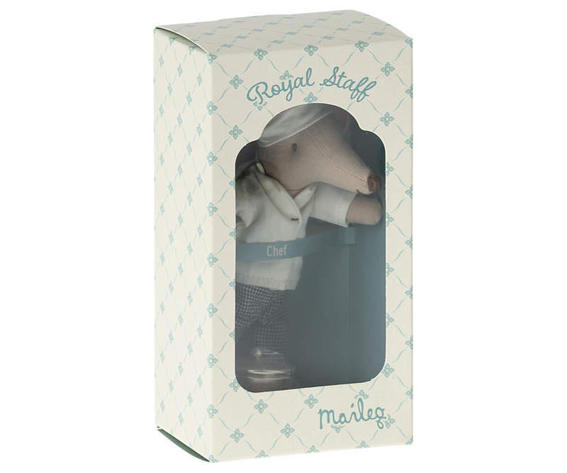 Chef mouse w. soup pot and spoon by Maileg