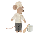 Chef mouse w. soup pot and spoon by Maileg