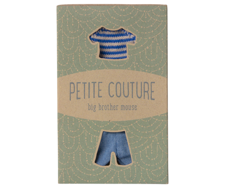 Knitted sweater and pants, Big brother mouse by Maileg