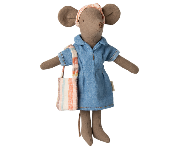 Denim dress and bag, Mum mouse by Maileg