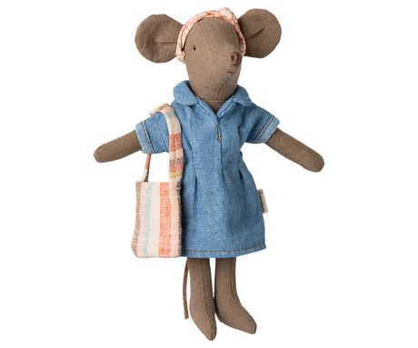 Denim dress and bag, Mum mouse by Maileg