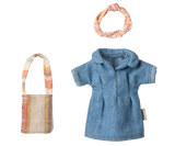 Denim dress and bag, Mum mouse by Maileg