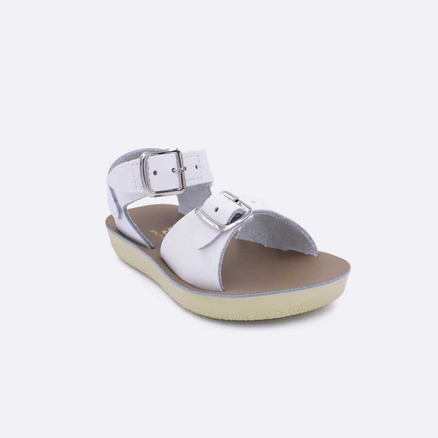 Sun-San Surfer H&L - White by Salt Water Sandals