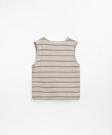 Striped Jersey Sleeveless T-Shirt by Play Up