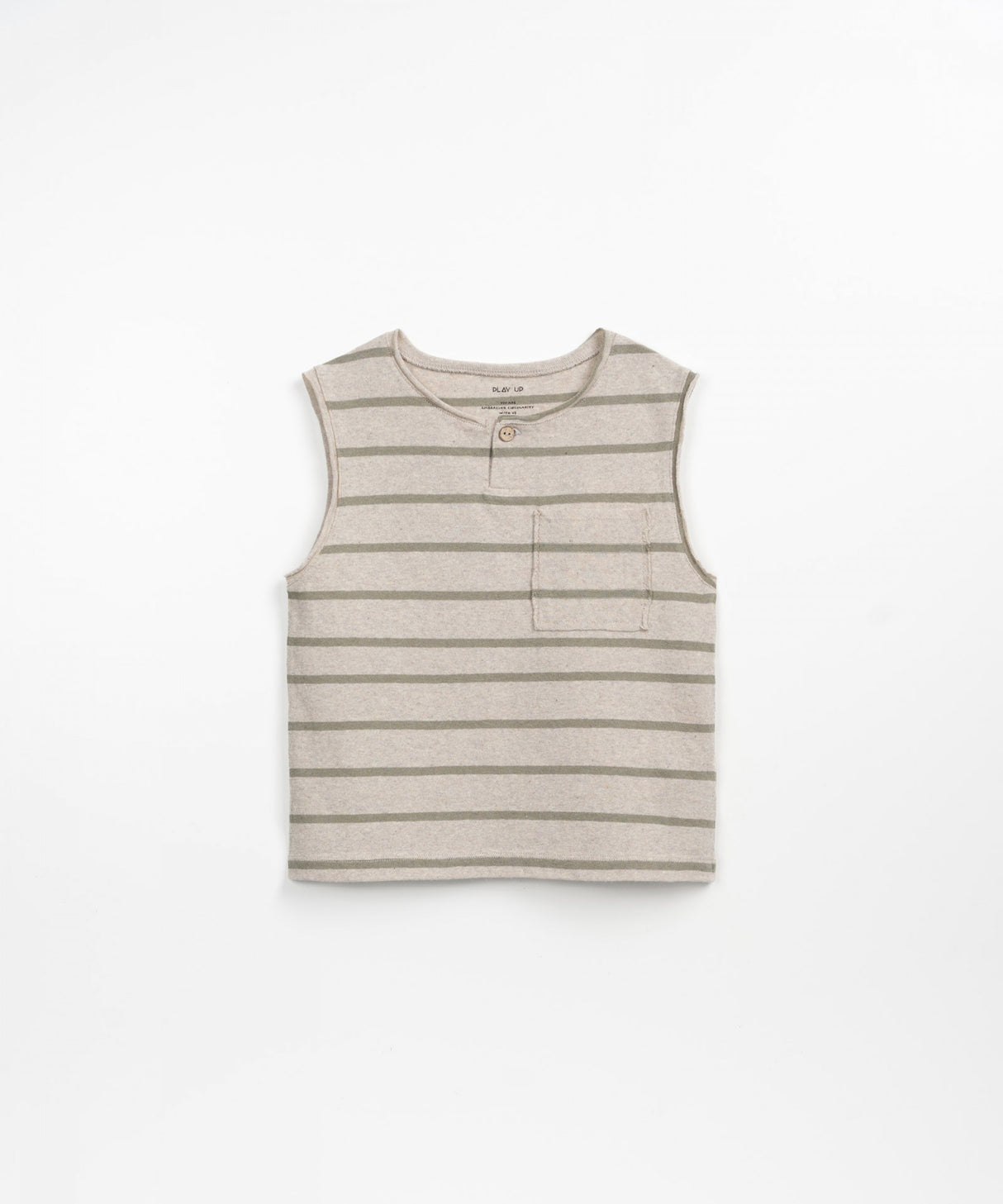 Striped Jersey Sleeveless T-Shirt by Play Up