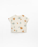 Printed T-Shirt - Coral by Play Up