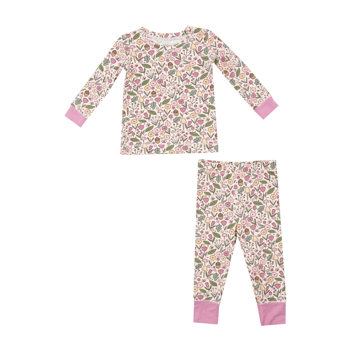Long Sleeve Loungewear Set - Acorn Floral by Angel Dear