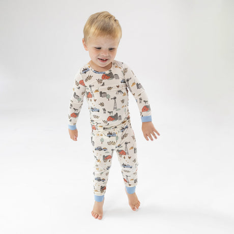 Long Sleeve Loungewear Set - Hay Farmer Blue by Angel Dear