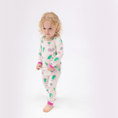 Long Sleeve Loungewear Set - Pickleball Pink by Angel Dear