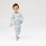 Long Sleeve Loungewear Set - I Love You To The Moon Cows by Angel Dear