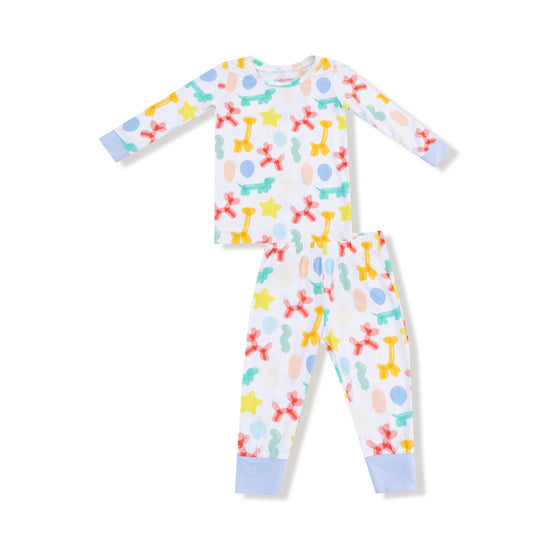 Balloon Animals Blue - L/s Loungewear Set by Angel Dear