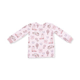 L/S Loungewear Set- Cowgirl Boots & Bows by Angel Dear