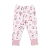 L/S Loungewear Set- Cowgirl Boots & Bows by Angel Dear