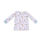 L/S Loungewear Set- Football Check by Angel Dear