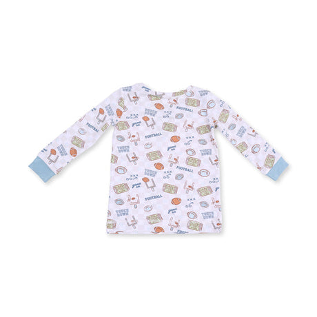 L/S Loungewear Set- Football Check by Angel Dear