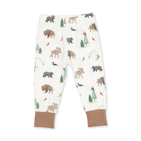 L/S Loungewear Set- Northern Woodland Animals by Angel Dear