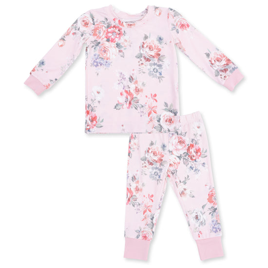 L/S Loungewear Set- Painterly Rose Bouquets by Angel Dear
