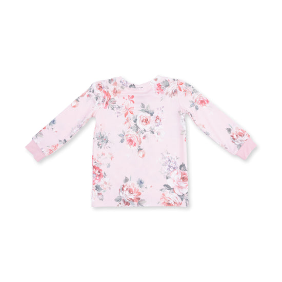 L/S Loungewear Set- Painterly Rose Bouquets by Angel Dear