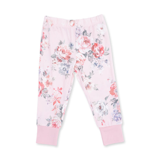 L/S Loungewear Set- Painterly Rose Bouquets by Angel Dear