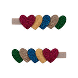Jazzy Layered Heart Clips by Mimi & Lula