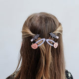 Pumpkin & Bat Clip Set by Mimi & Lula